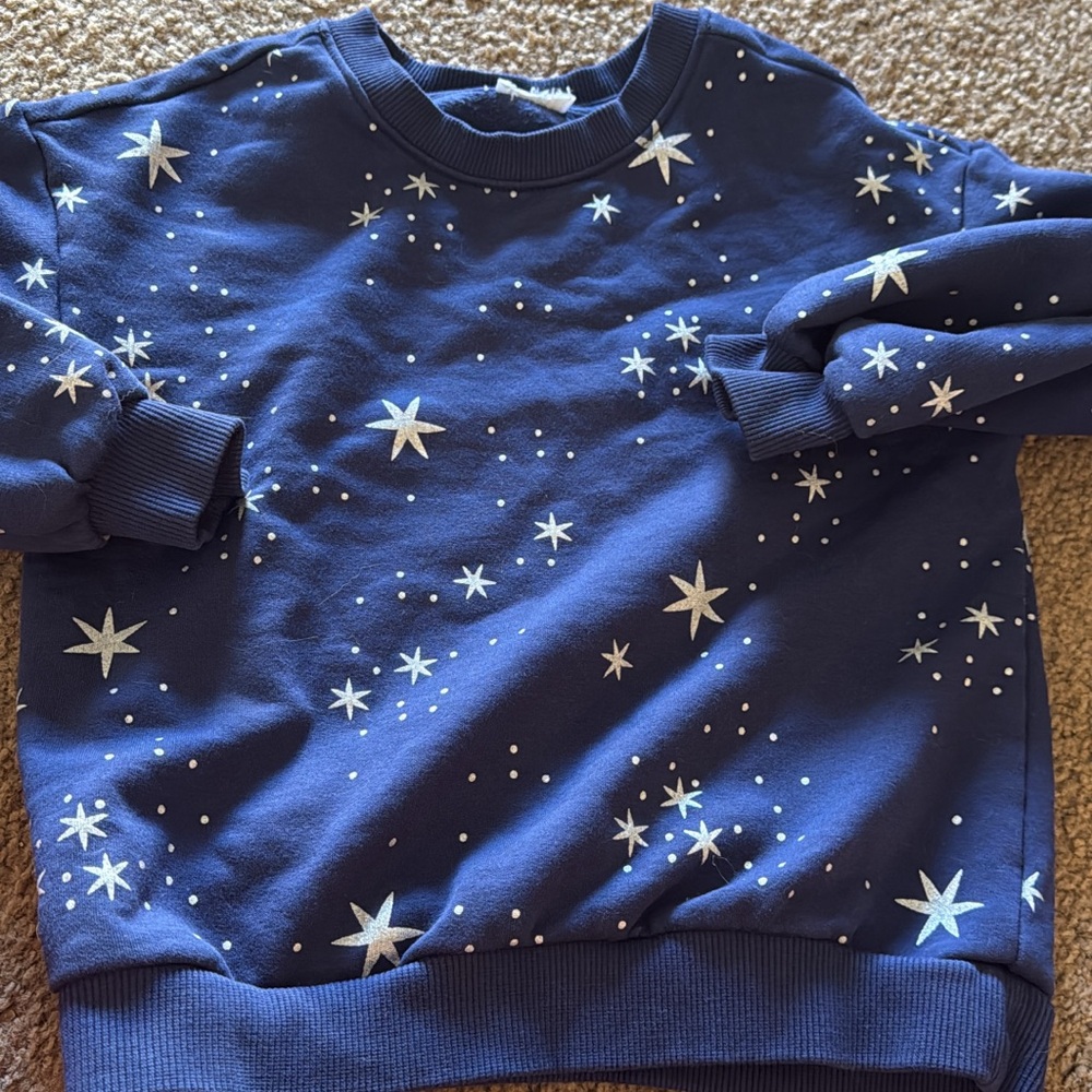 Hanna Andersson Navy Star Sweatshirt